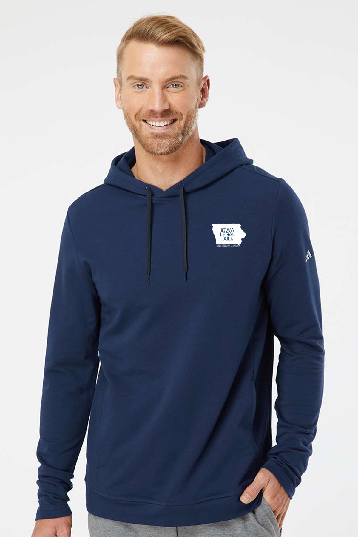 Adidas Men's Lightweight Hooded Sweatshirt